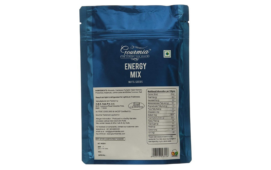 Gourmia Energy Mix, Nuts-Seeds   Pack  200 grams